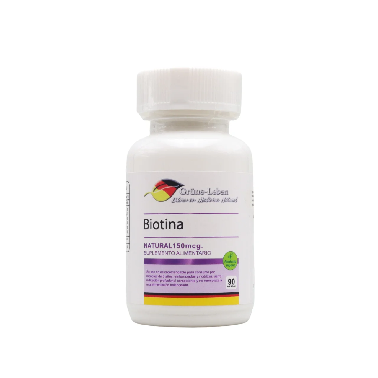BIOTINA 150 MCG X 90 CAP VEGANA