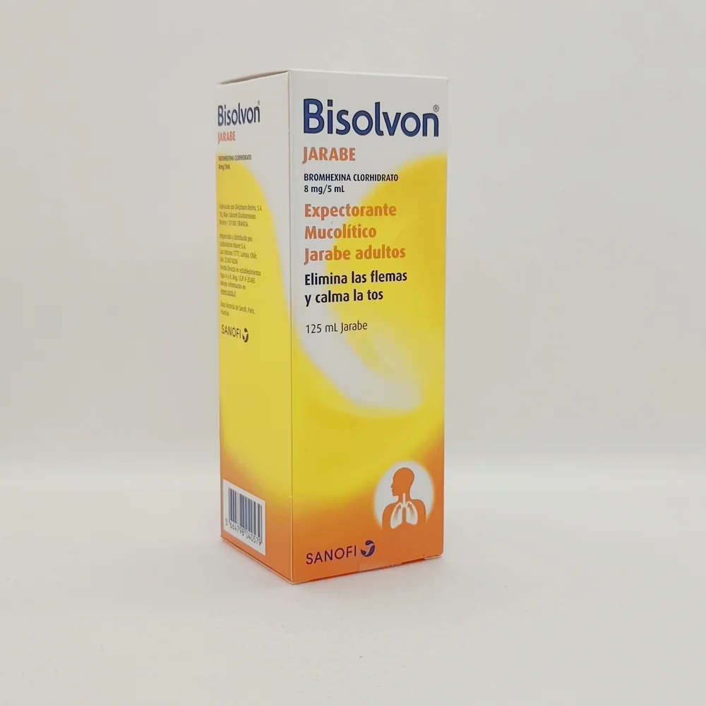 BISOLVON BROMHEXINA CLORHIDRATO 8 MG / 5 ML FCO X 125 ML JARABE