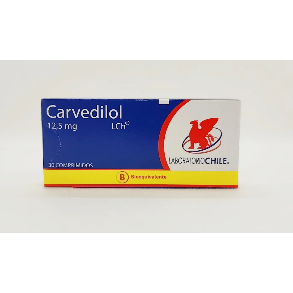 CARVEDILOL 12.5 MG CJ X 30 COMP