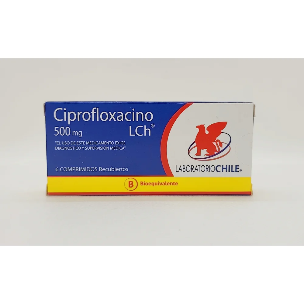 CIPROFLOXACINO 500 MG  CJ X 6 COMP RECUBIERTOS