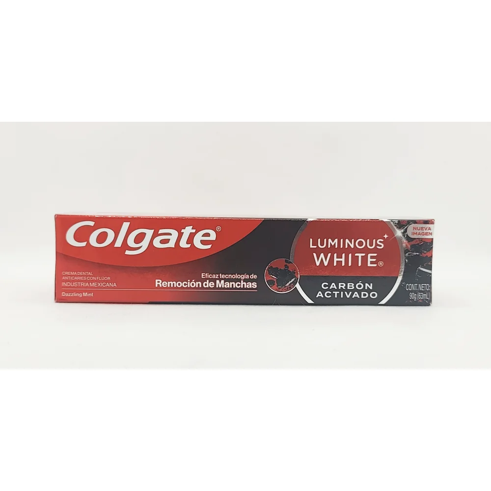 COLGATE CARBON LUMINOUS WHITE CARBON ACTIVADO X 90 GR.