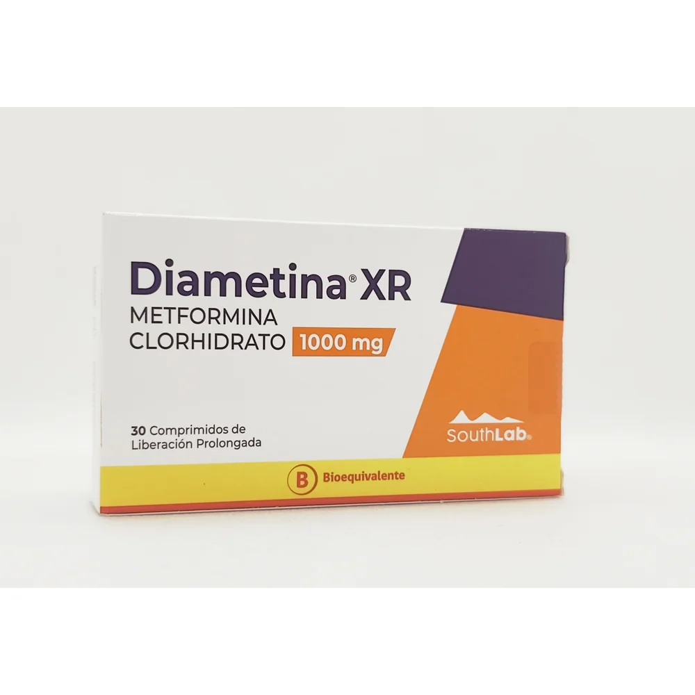 DIAMETINA XR METFORMINA CLORHIDRATO 1000MG CJ X 30 COMP LP.