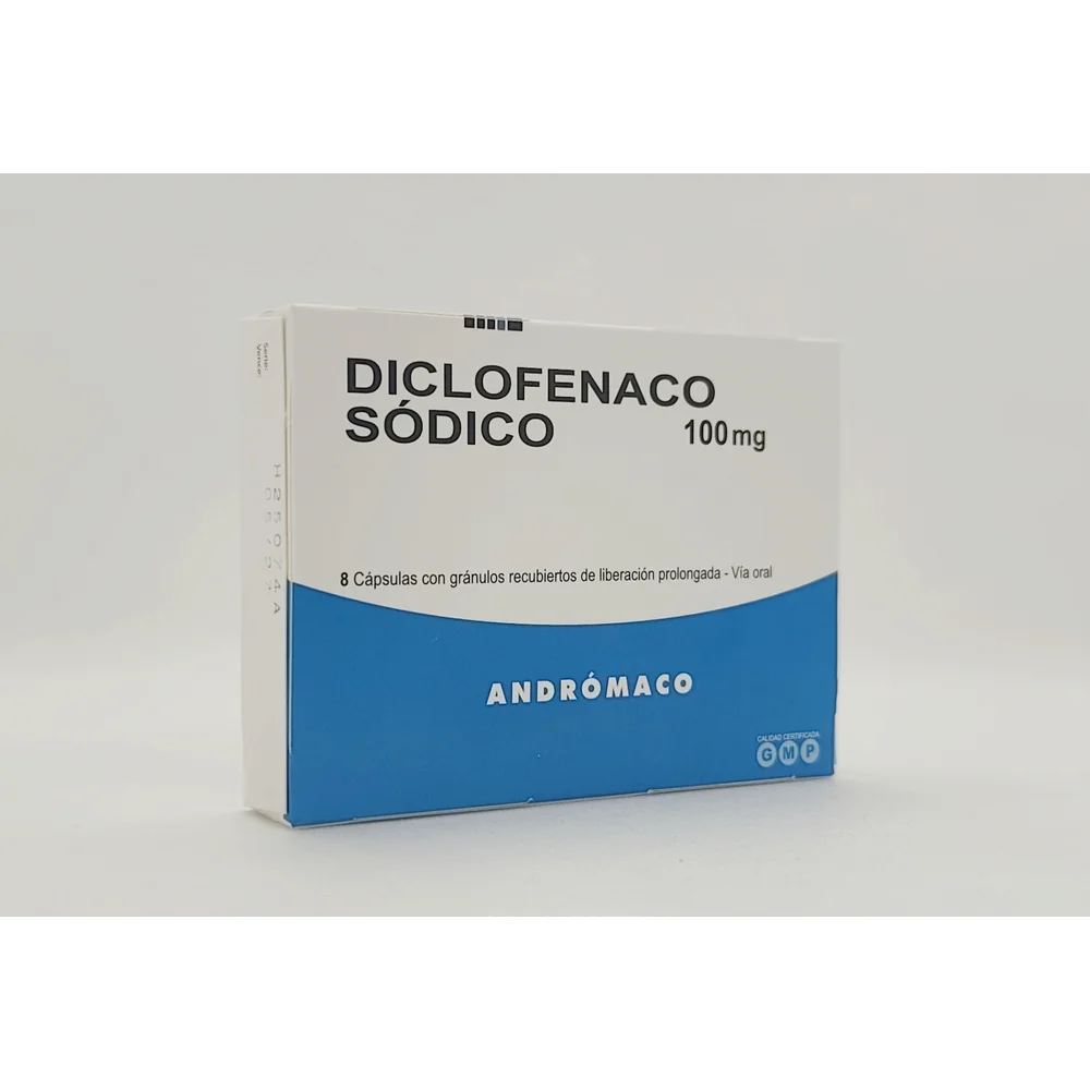 DICLOFENACO SODICO 100MG CJ X 8 CAPS RECUBIERTOS