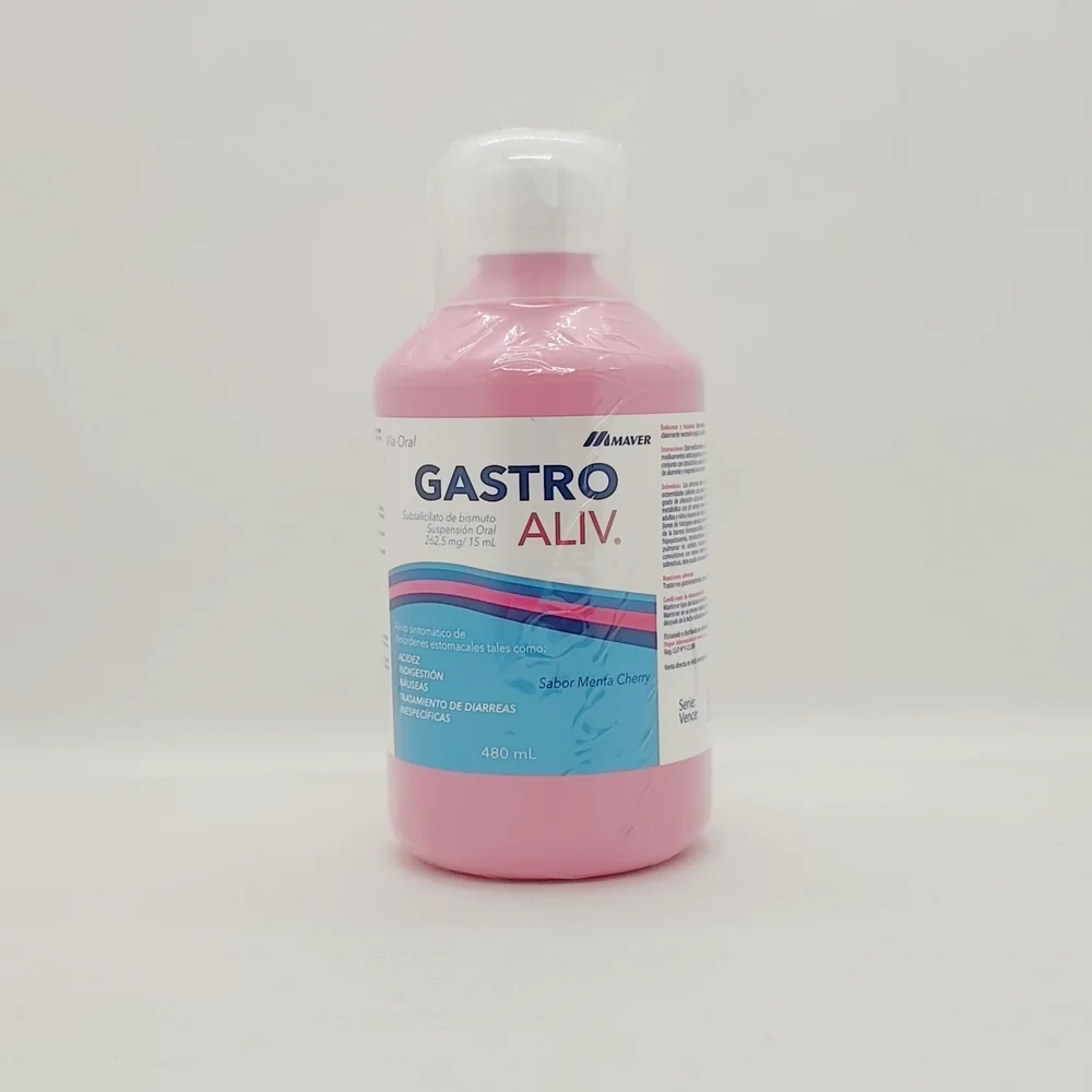 GASTRO ALIV 262,5MG/15ML X 480 ML SUSP ORAL