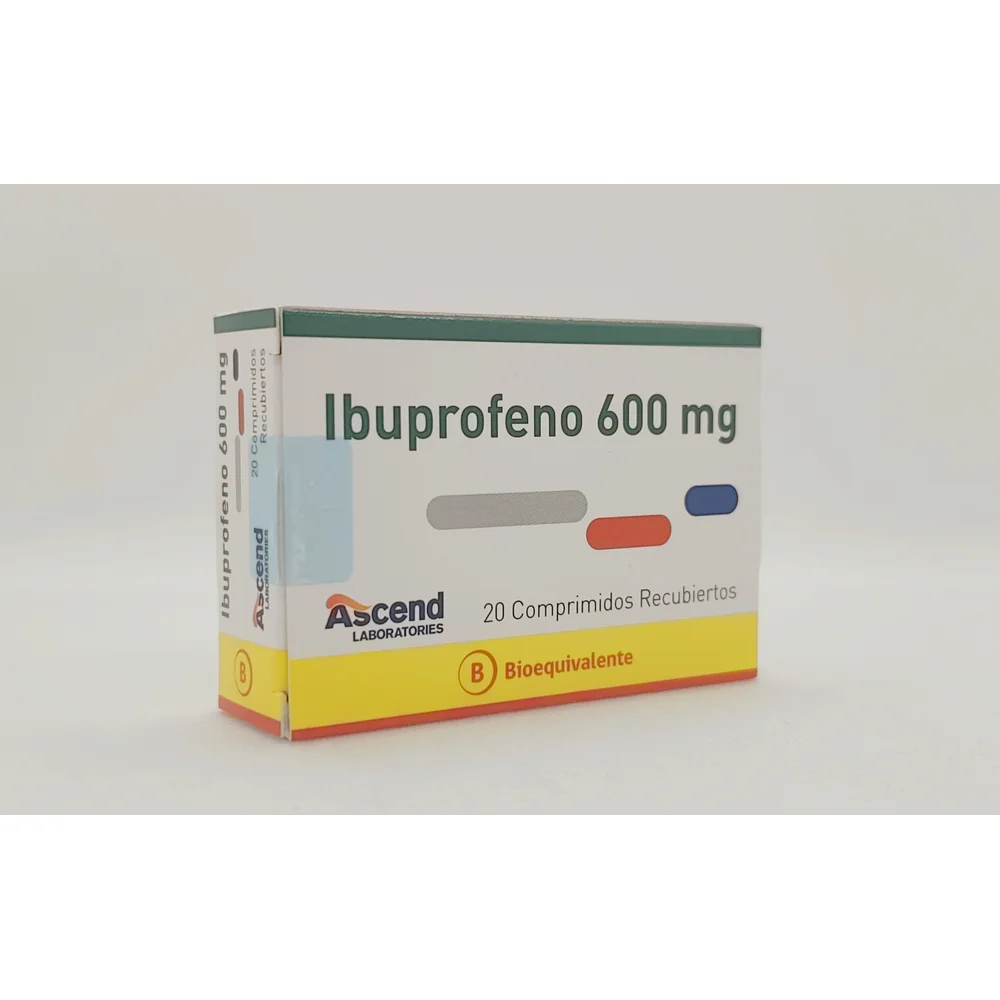 IBUPROFENO 600 MG CJ X 20 COMP RECUBIERTOS