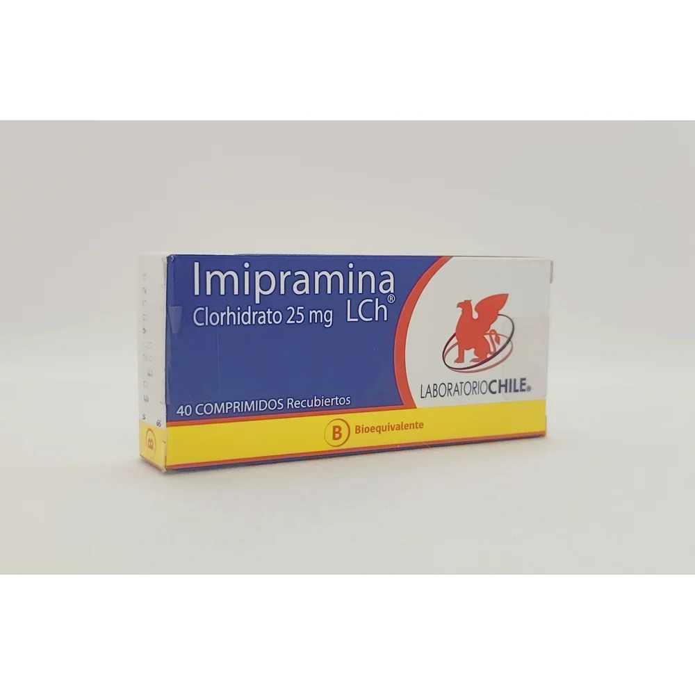 IMIPRAMINA CLORHIDRATO 25 MG CJ X 40 COMP RECUBIERTOS