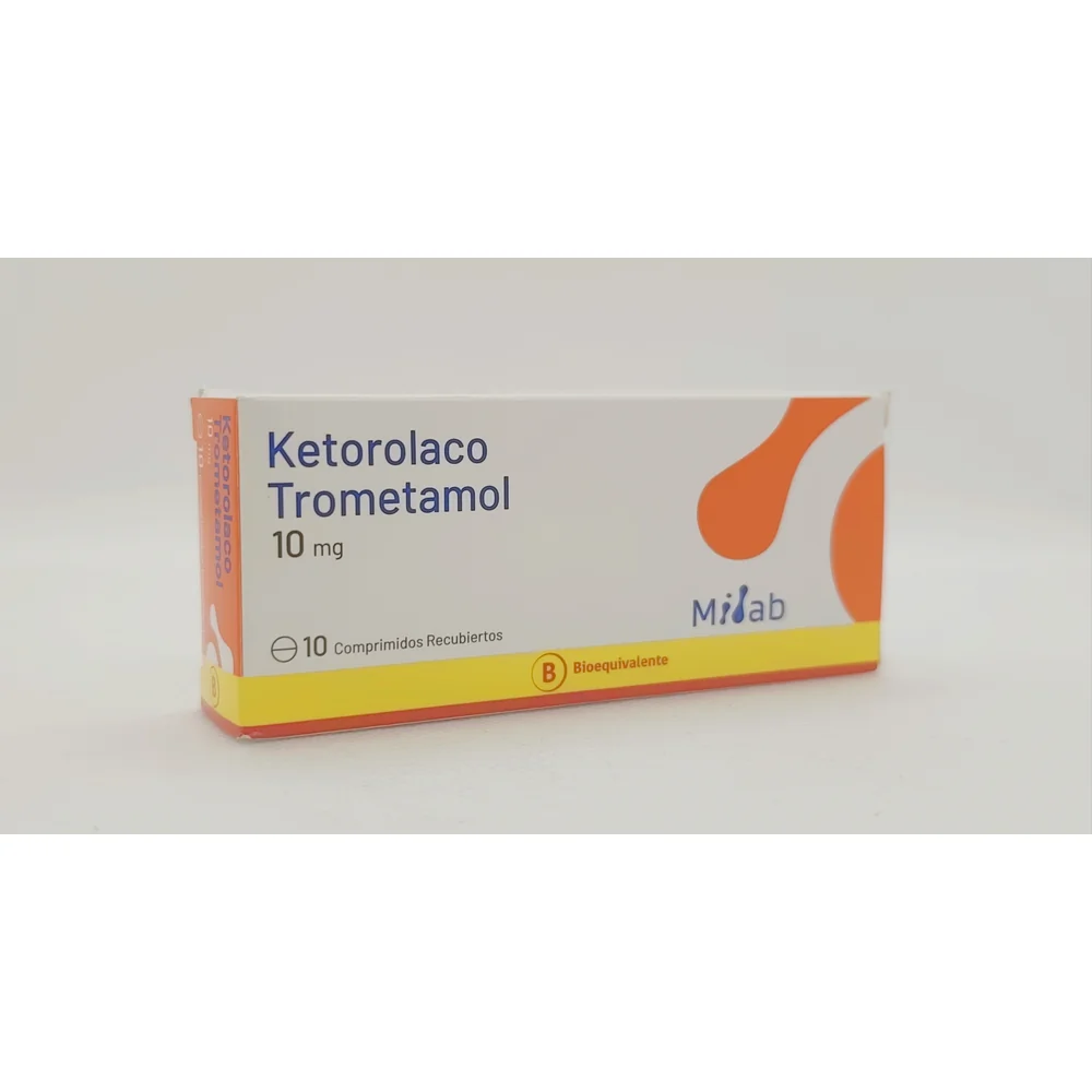 KETOROLACO TROMETAMOL 10 MG CJ X 10 COMP RECUBIERTOS