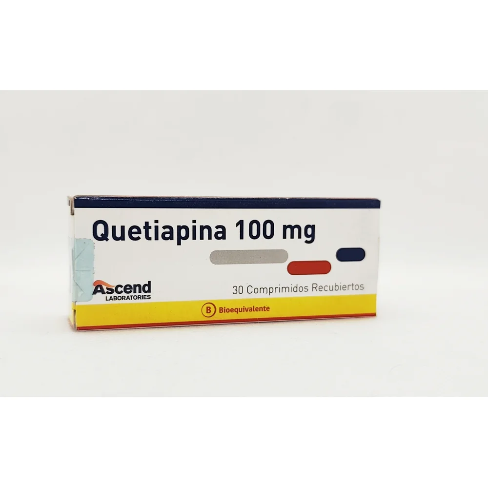 QUETIAPINA  100 MG CJ X 30 COMP RECUBIERTOS