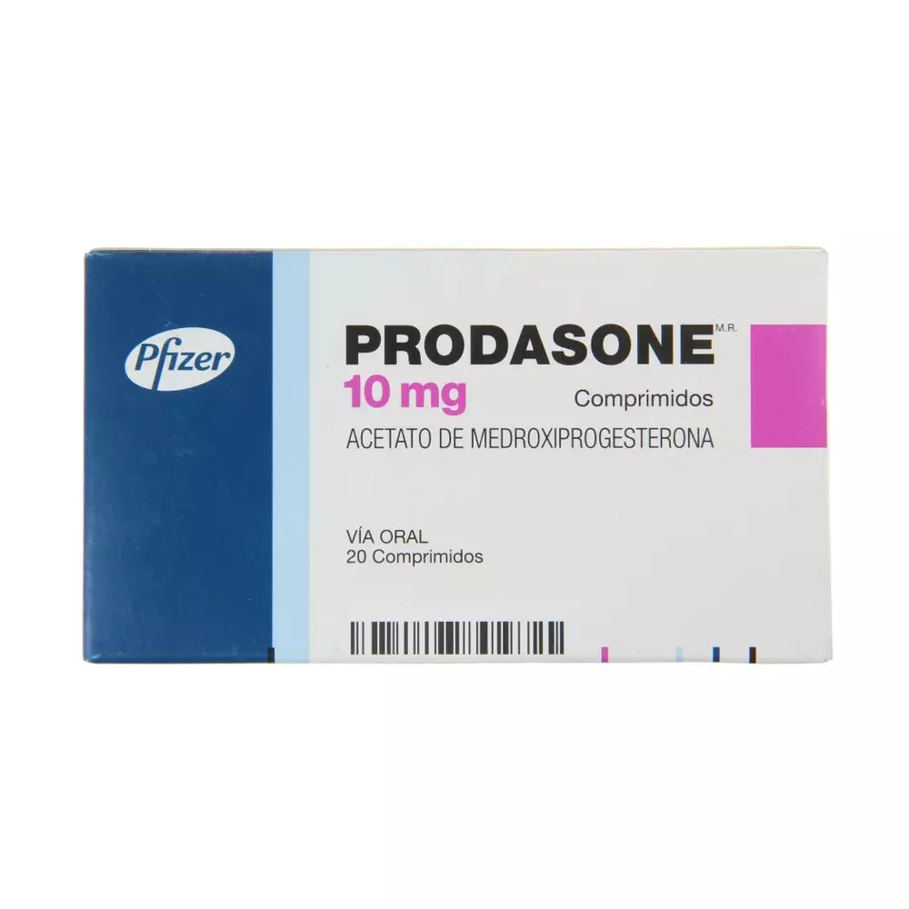 PRODASONE 10 MG 20 COMPRIMIDOS (MEDROXIPROGESTERONA)
